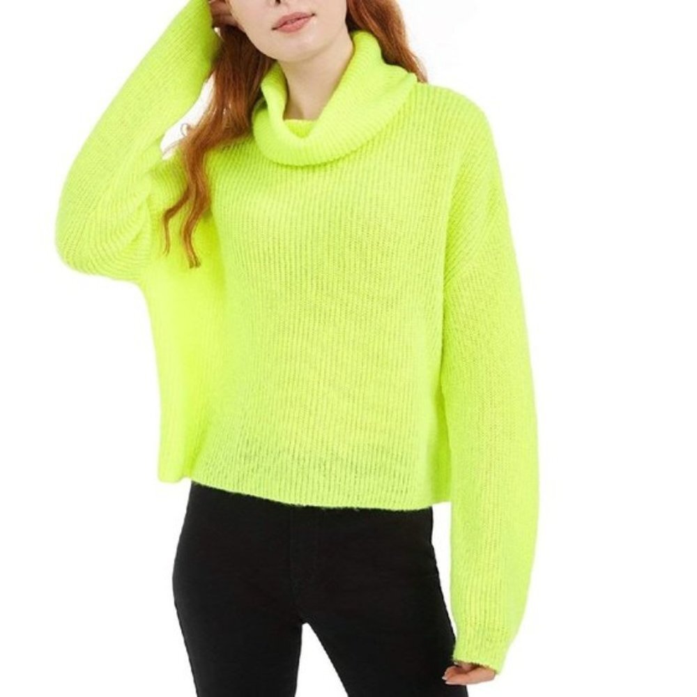 Sun & Moon Crop Boxy Turtleneck Sweater